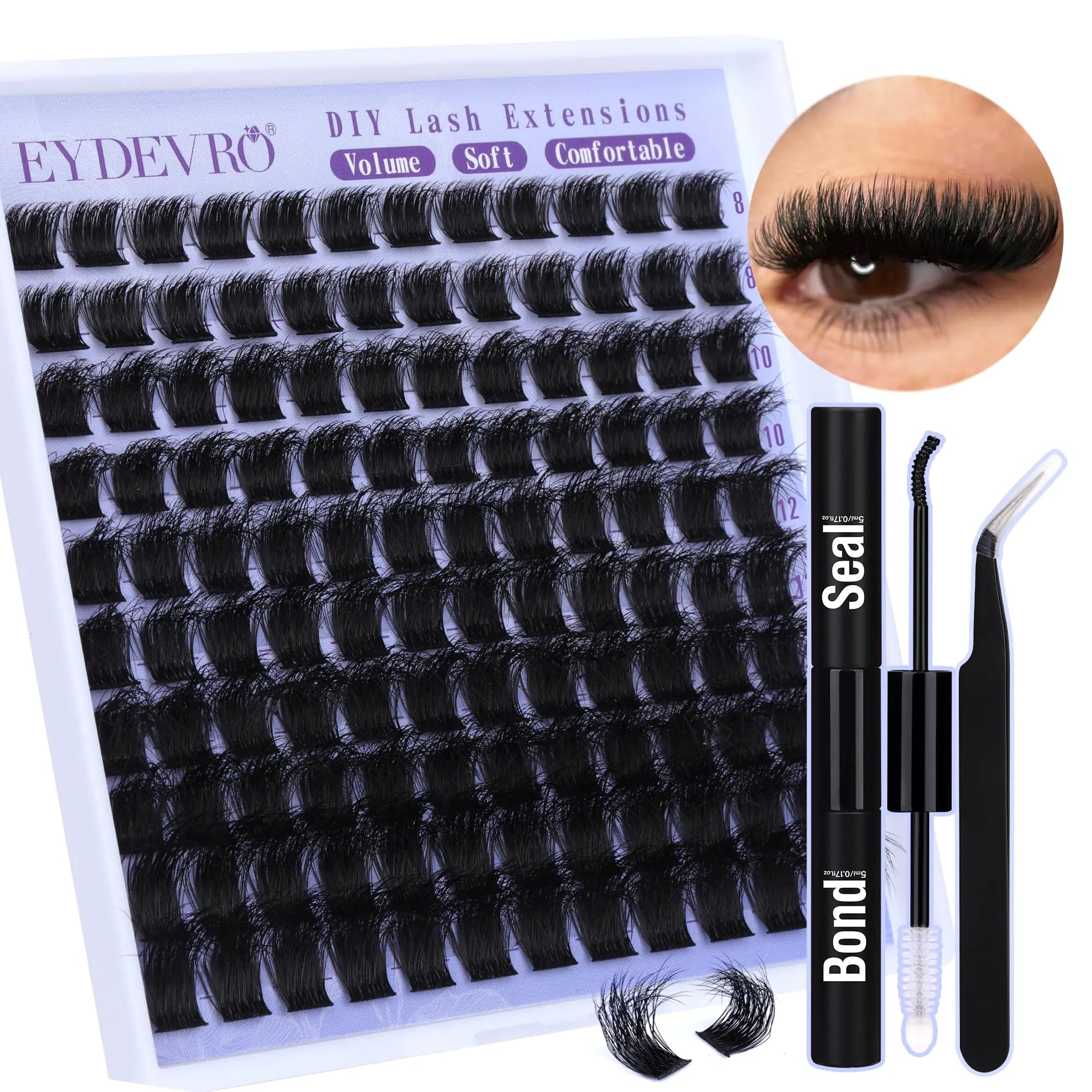 Fluffy D Curl Lash Extension (8-16mm)